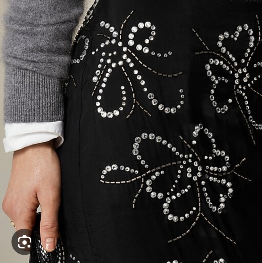 J. Crew Collection Embellished Crystal Slip Skirt CF754 - Picture 4 of 12